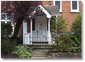 Mrs Burmans front door .,..